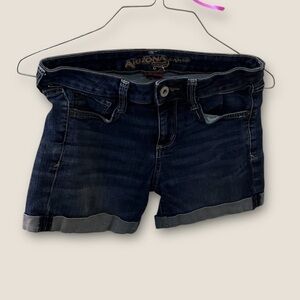 Arizona Jean Co Rolled Denim Jean Shorts Indigo 0 Juniors